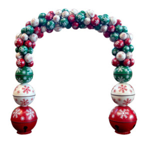 Arco Metallo Campanelli Multicolor 190x60x270 cm Natale