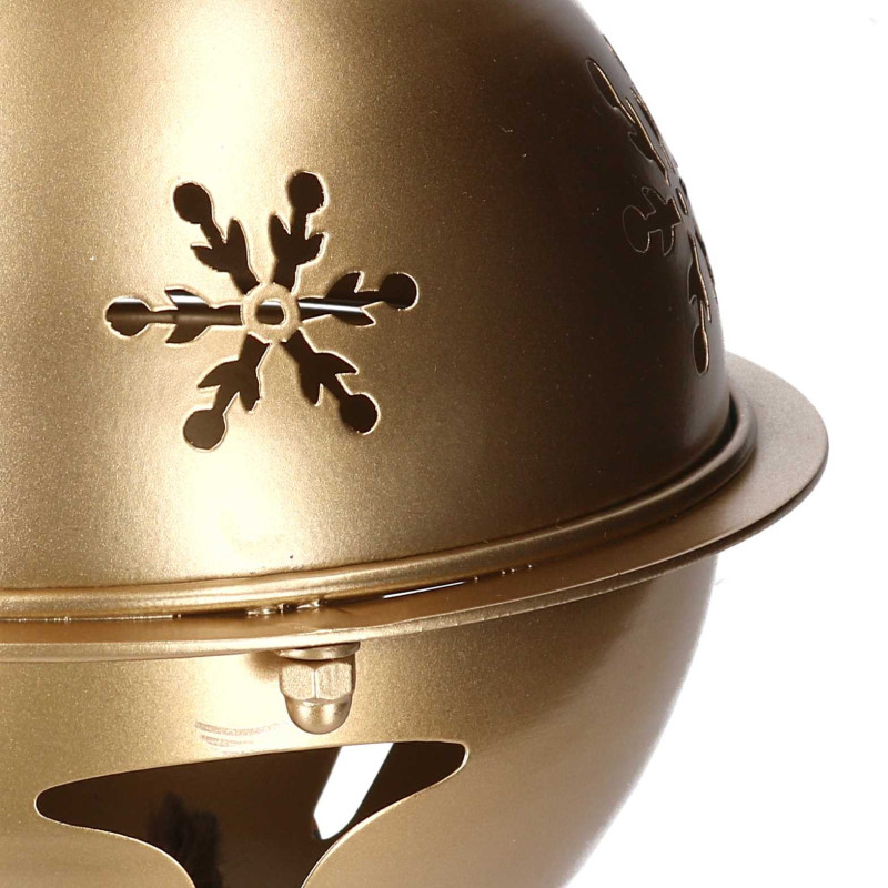 Campanello Metallo Oro Ø23x27 cm Decorazioni Natale