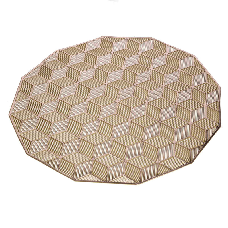 Set 12 tovagliette plastica tonde colori assortiti Ø38 cm tavola