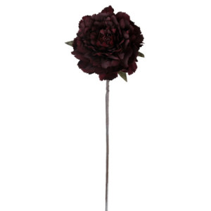 Set 4 Fiori Tessuto Bordeaux 14x40-47 cm Decorazione Casa