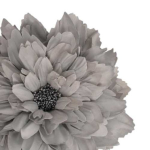 Zoom Set di 4 Fiori tessuto grigio cm ø16h11