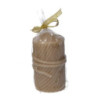 Set 2 Candele Paraffina Lana Beige Ø7x12,5 cm Natale
