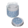 Set 4 Candele Profumate Cotone Vetro Azzurro Ø6,2x6,5 cm Natale