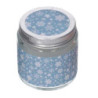 Set 4 Candele Profumate Cotone Vetro Azzurro Ø6,2x6,5 cm Natale