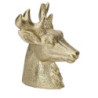 Set 2 Candele Paraffina Renna Oro 10x12x14,5 cm Natale