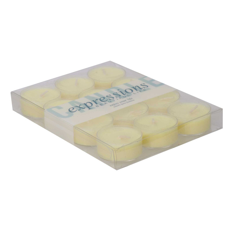 Set 3 Candele Paraffina Crema Ø4 cm Decorazioni Natalizie