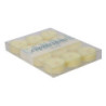 Set 3 Candele Paraffina Crema Ø4 cm Decorazioni Natalizie