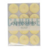Set 3 Candele Paraffina Crema Ø4 cm Decorazioni Natalizie