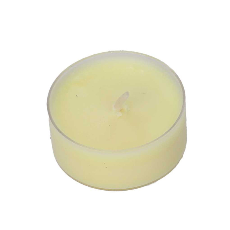 Set 3 Candele Paraffina Crema Ø4 cm Decorazioni Natalizie