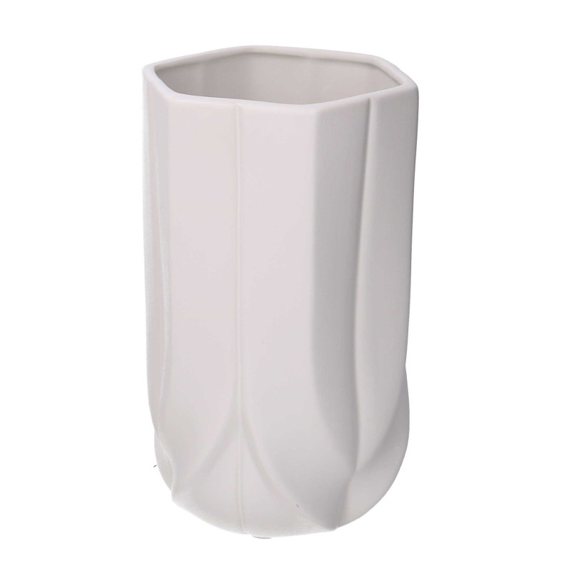 Vaso Ceramica Bianco Cm Ø13H22 | Fioriere e Vasi | Levante S