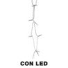 Set 4 Luci Filo 20 Micro LED Bianco Caldo a Batteria 1,9m