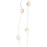 Set 4 Luci Filo 10 LED Pallina Bianco Caldo a Batteria 0,5xh100x1