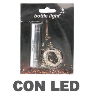 Set 3 Luci Filo 20 Microled Bianco Caldo 180 cm a Batteria