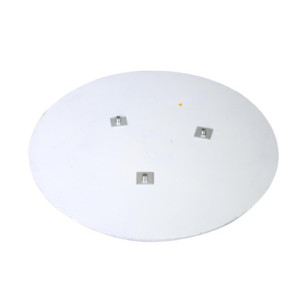 Base Albero Metallo Bianco Ø60x8 cm Natale