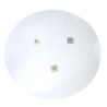Base Albero Metallo Bianco Ø60x8 cm Natale