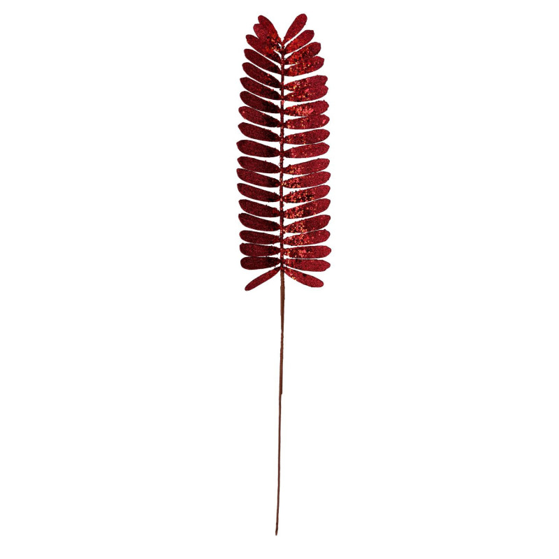 Set di 3 Rami Rosso Scuro 20x106 cm Decorazione Floreale Natale