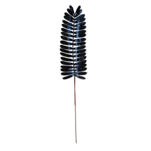 Set 3 Rami Blu Petrolio 106 cm Decorazioni Floreali Casa