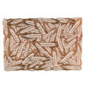 Set 12 tovagliette plastica spighe oro rettangolari 29,5x44 cm