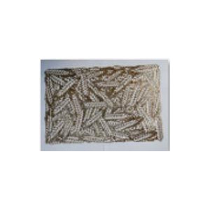 Zoom Set di 12 Tovagliette plastica spighe oro rettangolare cm 29,5x44h0.5