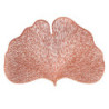 Set 12 tovagliette plastica foglia rame 44x30 cm tavola elegante