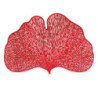 Set 12 tovagliette plastica foglia rosso 44x30 cm tavola elegante