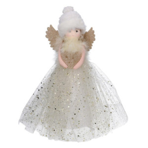 Zoom Set di 2 Puntali led tessuto bambolina oro cm 6x14h30