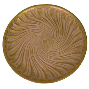 Set 2 Centrotavola Legno Rosa Ø35x3 cm Decorazioni Natale