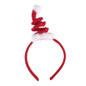 Set 6 Cerchietti Tessuto Cappello Rosso 24x12 – Accessori Natalizi