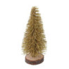 Set 2 Alberi Oro Ø7xH8 cm Confezione 6 pz Decorazioni Natale