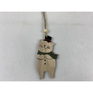 Zoom Set di 12 Gatti legno naturale cm 5x0,5x22,5