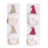 Set 8 Gnomi Legno 2 Colori Assortiti 5x0,3x11 cm Decorazione