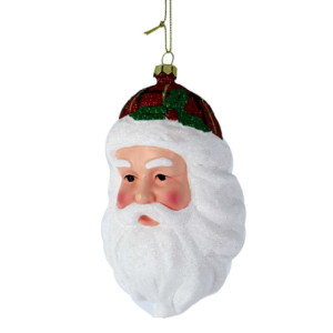 Set 4 Babbi Natale Plastica Cappello Rosso 9,1x6,8x13,3 cm