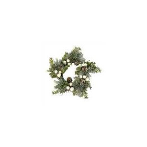 Set di 3 Coroncine Plastica Bianco Ø20 cm - Decorazioni Casa