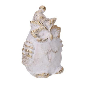 Zoom Set di 4 Gufi resina bianco cm 9x6,7h11,6