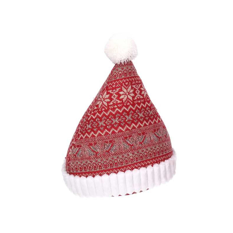 Set 2 Fermaporta Tessuto Cappello Rosso 17x13x23 cm Decorazione