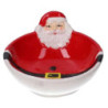 Set 2 Ciotole Ceramica Babbo Natale Rosso 15x13h6.5
