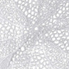 Set di 12 Tovagliette Plastica Fiore Argento 43x45 cm Design