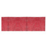 Set di 4 Runner Plastica Rosso 150x33 cm Tavola Natale