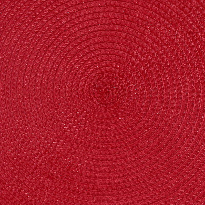 Set 6 tovagliette plastica rosso tonde Ø38 cm tavola elegante