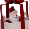 Set 2 Pacchi Regalo Metallo Babbo Natale Rosso 6,5x9,5 cm