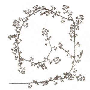 Zoom Set di 2 Festone plastica champagne cm 156