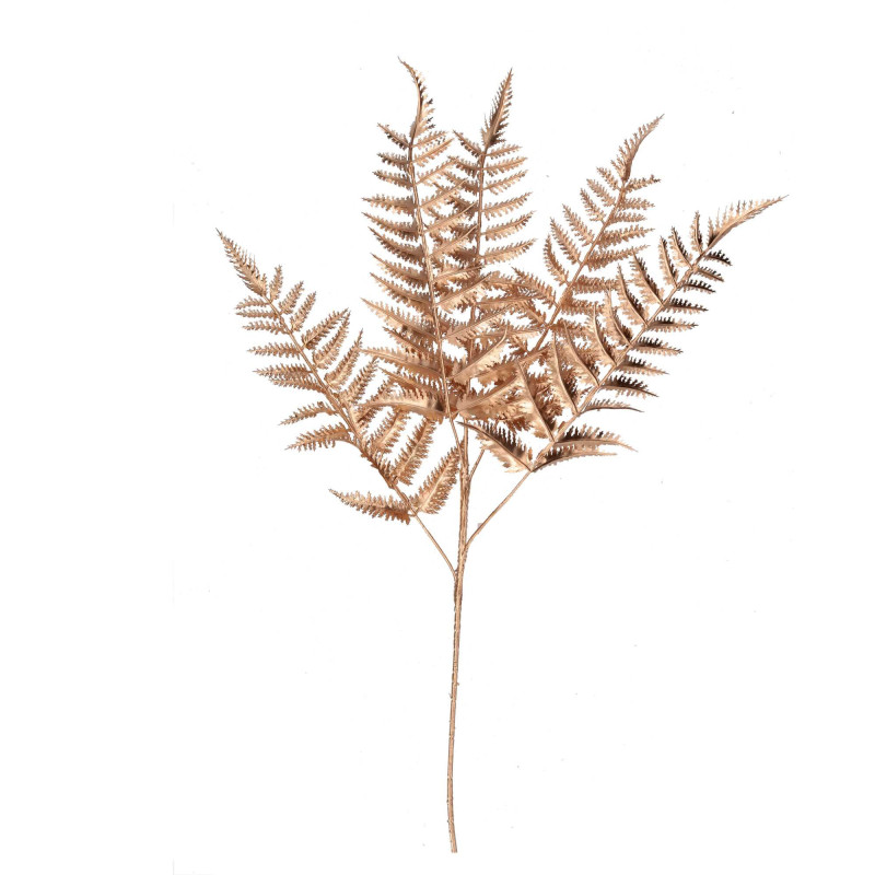 Set di 6 Rami Plastica Felce Oro 70 cm Decorazione Casa