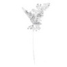 Set di 24 Rami Plastica Argento 42 cm Decorazione Casa e Feste