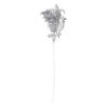 Set di 24 Rami Plastica Fiori Argento 35 cm Decorazione Casa