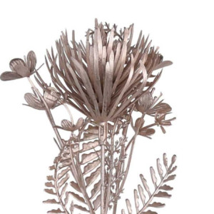 Zoom Set di 24 Rami plastica fiori champagne cm 35