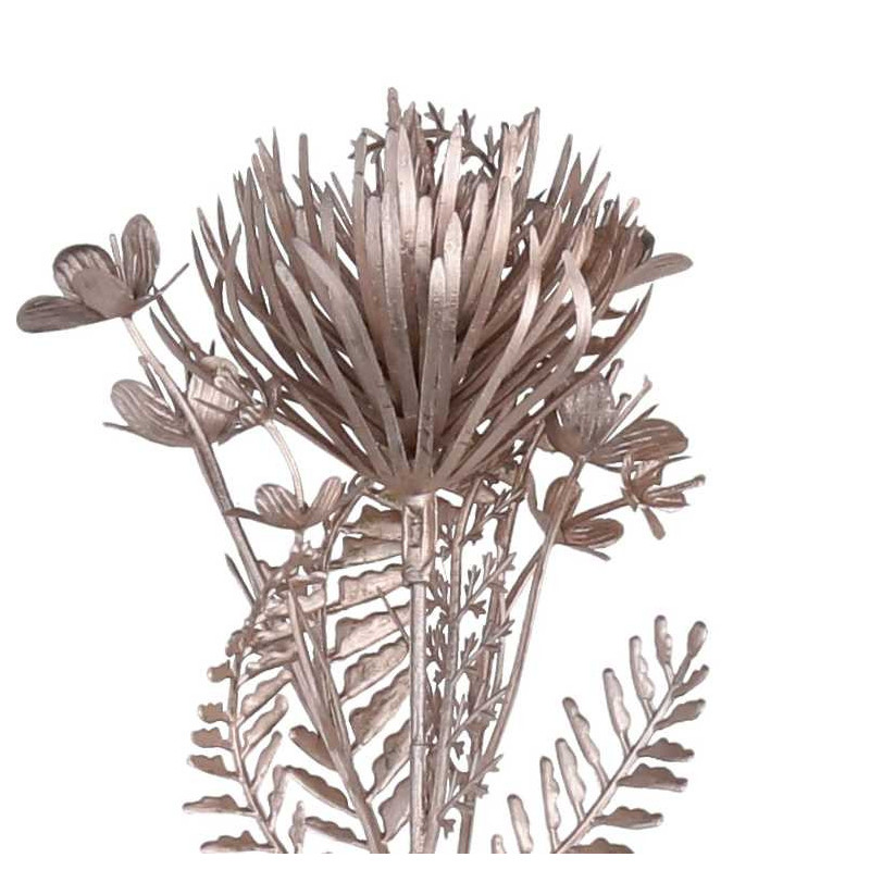 Set di 24 Rami Plastica Fiori Champagne 35 cm Decorazione Casa
