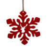 Set 3 Fiocchi di Neve Metallo Renna Ø30,5 cm 3 Colori Decorazione