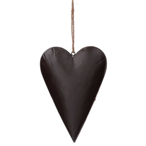 Zoom Set di 4 Cuori metallo bianco e rosso cm 10x2,3x14,5