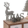 Set 2 Calendari Legno Renna Argento 11x5,8x17 cm Natale