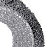 Set Di 2 Vasi Ceramica Argento Tondo Cm 14X6H18,2 | Fioriere